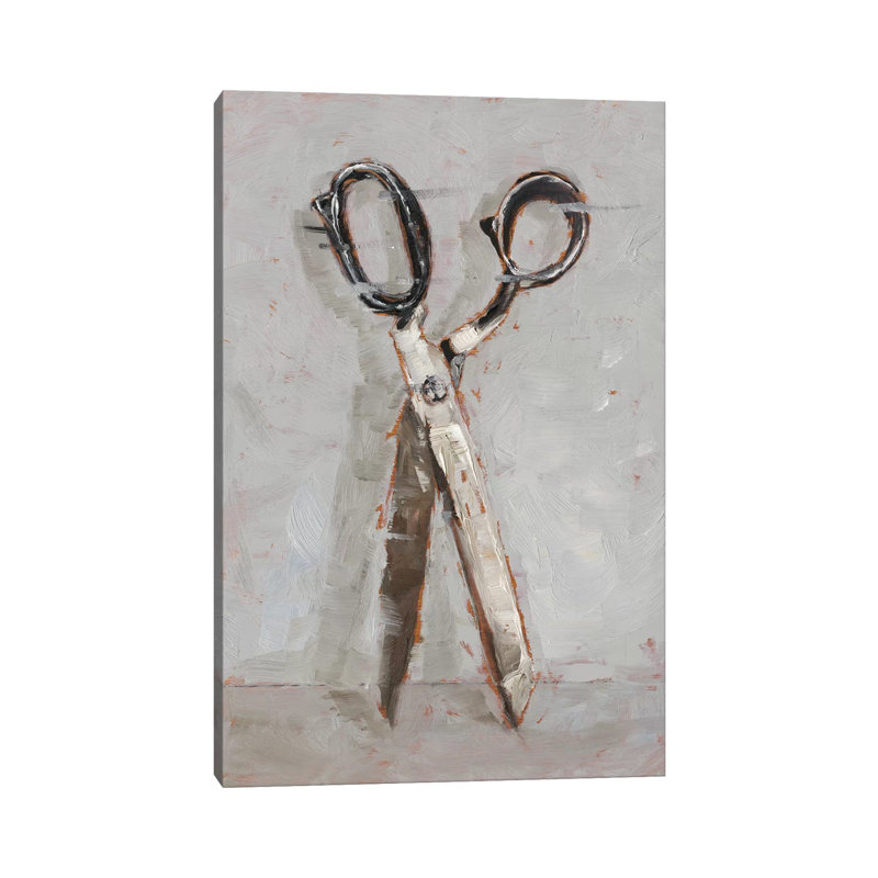 «Cut It Out I» par Ethan Harper - reproduction d'art, H 12 po x l 8 po x P 0,75 po, Toile tendue, Pas de tapis