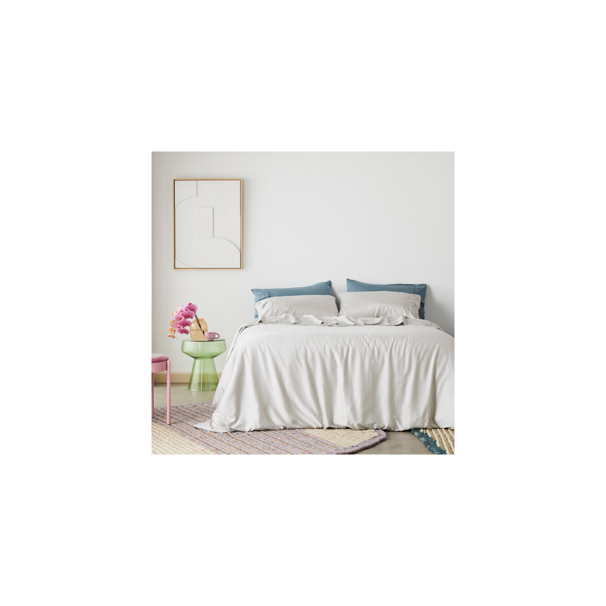 Signature Sateen Duvet Cover, Moon, Queen Duvet Cover