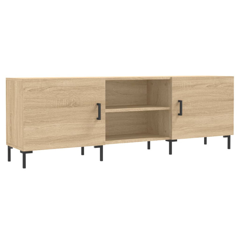 Merrilu TV Cabinet 150x30x50 cm Engineered Wood, Sonoma Oak