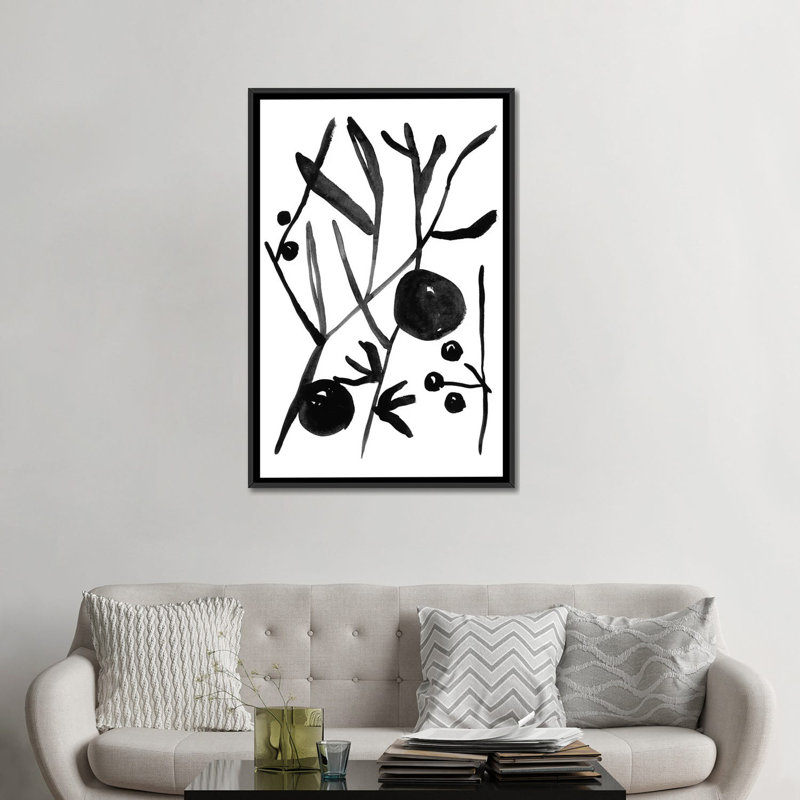 « graze i », reproduction sur toile, H 26 po x l 18 po x P 1,5 po, Toile encadrée noire, Pas de tapis