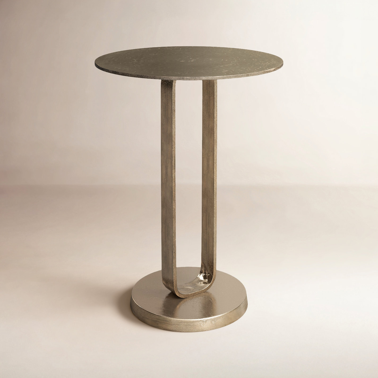 Stanza End Table, Aged Bronze