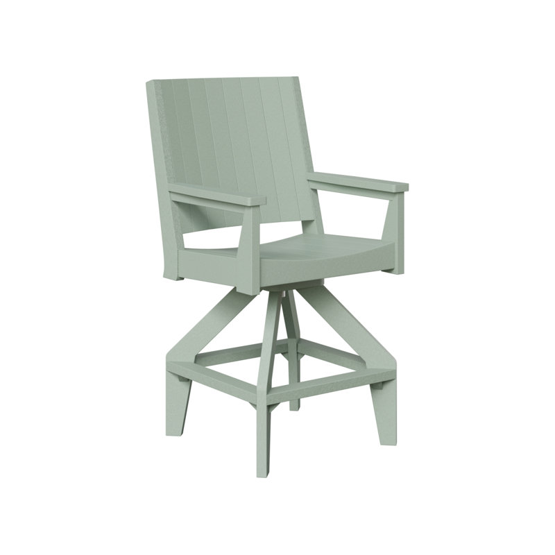 Chaise de bar pivotante Berlin, Écume de mer, écume de mer