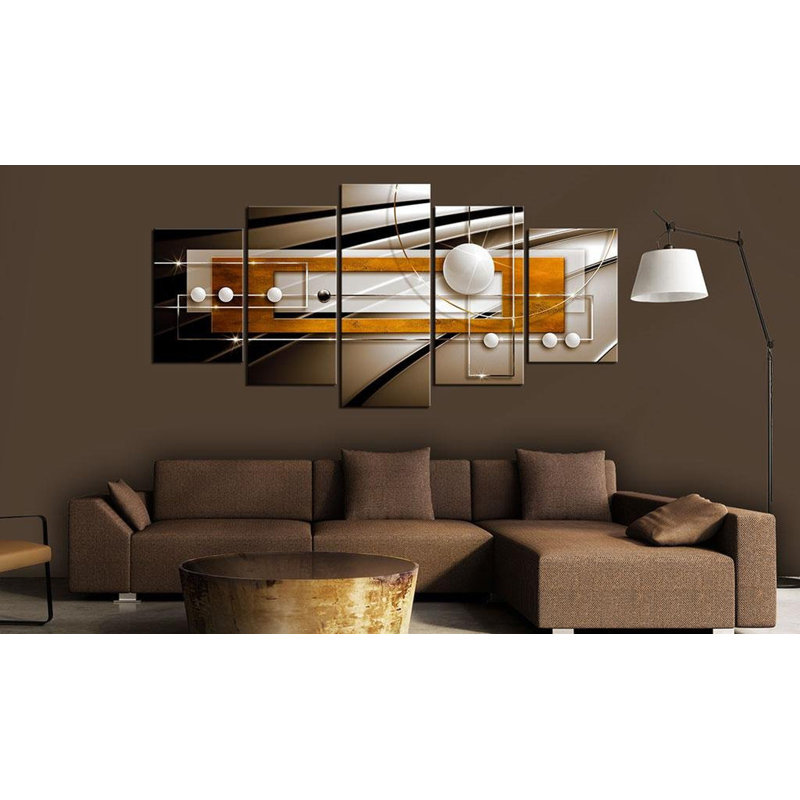" Abstract Harmony " 5 - Pieces, 40" H x 80" W x 0.7" D