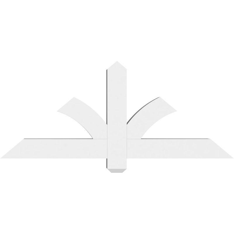 Support pour pignon en PVC Redmond, H 20 po x l 48 po (pas: 10/12), P 4 po x F 4 po