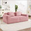 Canapé modulaire à 2 places sans siège, canapé modulaire Cloud avec assise profonde et coussins décoratifs en velours côtelé-1386680896