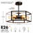 Akeyla 6 - Light Lantern Geometric Chandelier