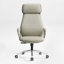 Chaise de bureau moderne et ergonomique en similicuir inclinable avec appui-tête