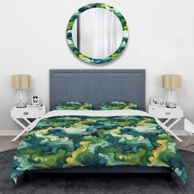 Camo Dreamscape Camouflage Abstract Duvet Cover