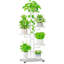 Support pour plante d'intérieur / extérieur à 4 niveaux, conception d'angle à niveaux, support à fleurs en métal-755813115-755813092