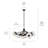 Steel Dimmable Globe Chandelier-581682578-581682569-581682583