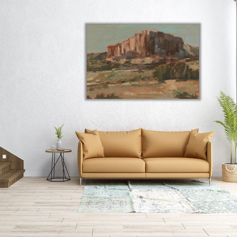 Red Rock Vista II - reproduction d'art sur toile, H 32 po x l 48 po