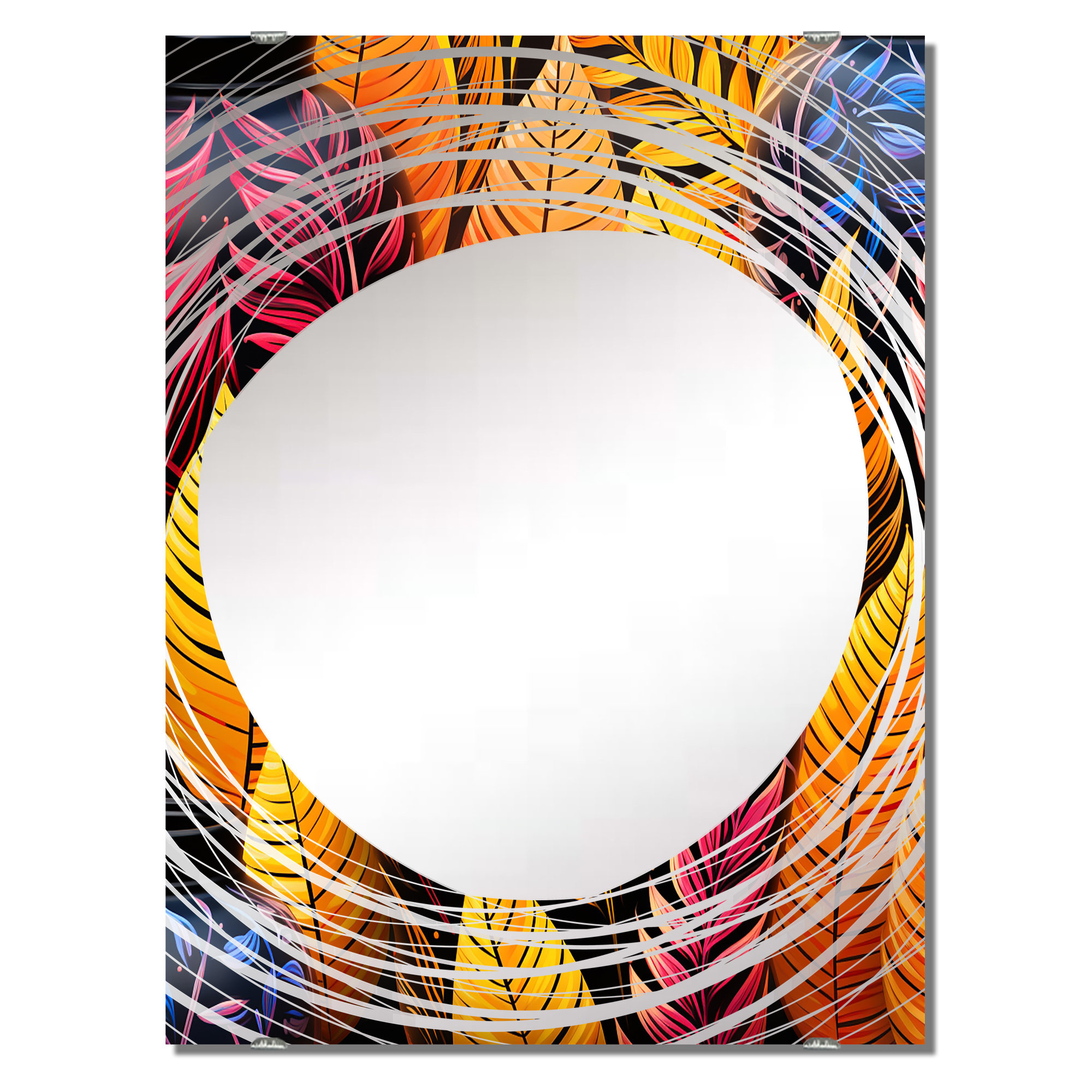 East Urban Home Rajaram - Fashion Bitcoin Wall Mirror MIR132224 | Wayfair