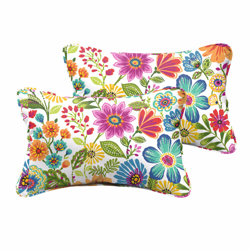 Gabby Indoor/Outdoor Floral Lumbar Pillow