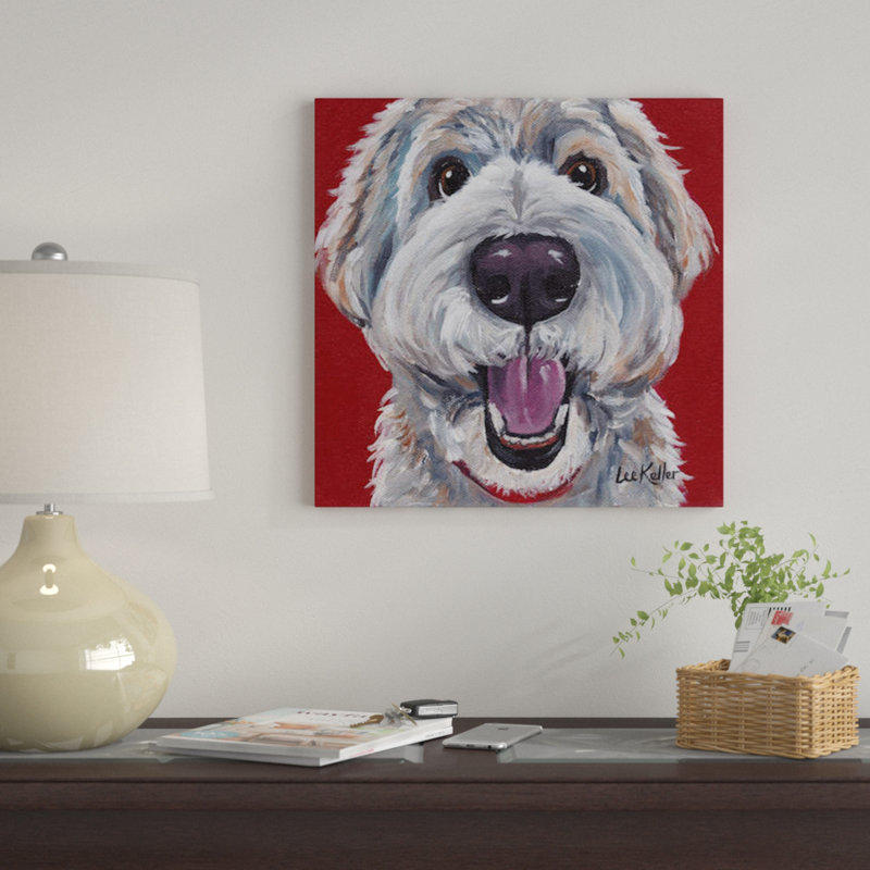 «Golden Doodle» par Hippie Hound Studios, impression sur toile tendue, H 48 po x l 48 po x P 1,5 po, Toile tendue