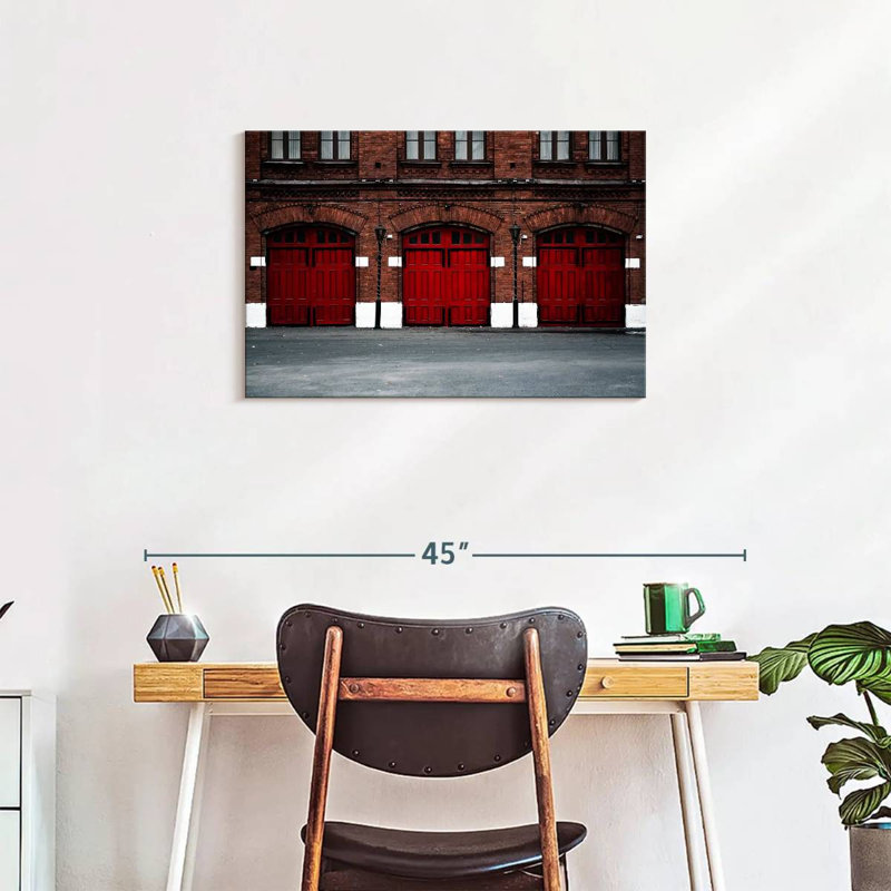 Fire Station, 20" H x 30" W