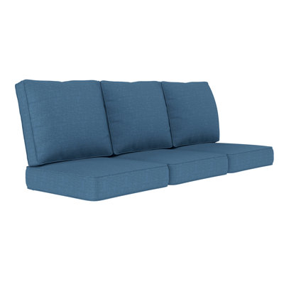 Ensemble de coussins d'extérieur à assise profonde avec coussins de siège et de dossier, coussins de remplacement résistants aux intempéries pour meubles de patio