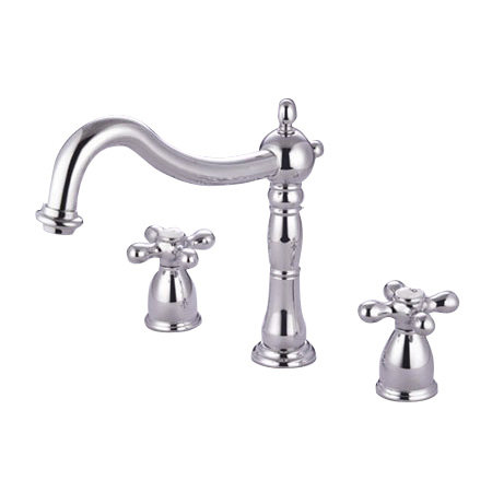 Heritage Double Handle Deck Mounted Roman Tub Faucet