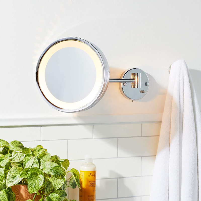 Miroir de maquillage mural lumineux avec fil direct 9,75 "Jerdon