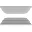 Ensemble de colonnes à double panneau surélevé en PVC Craftsman Classic Square-36090661