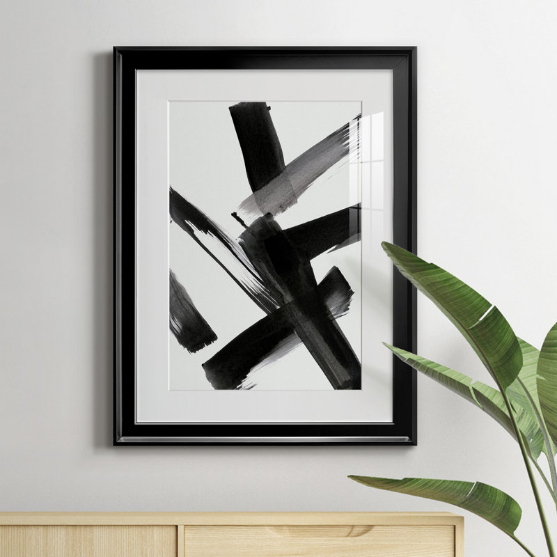 Black Magic II - peinture encadrée, H 18,5 po x l 24,5 po x P 1,5 po, Noir