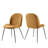 Scoop Black Powder Coated Steel Leg Performance Velvet Dining Chairs