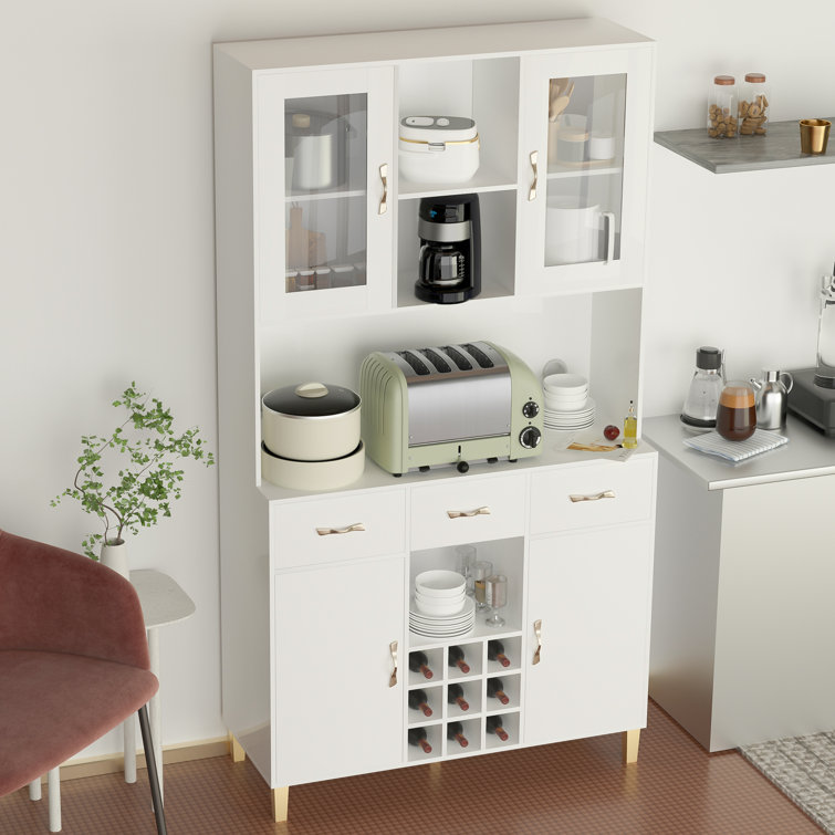 Freestanding 73 Kitchen Pantry Latitude Run Finish: White