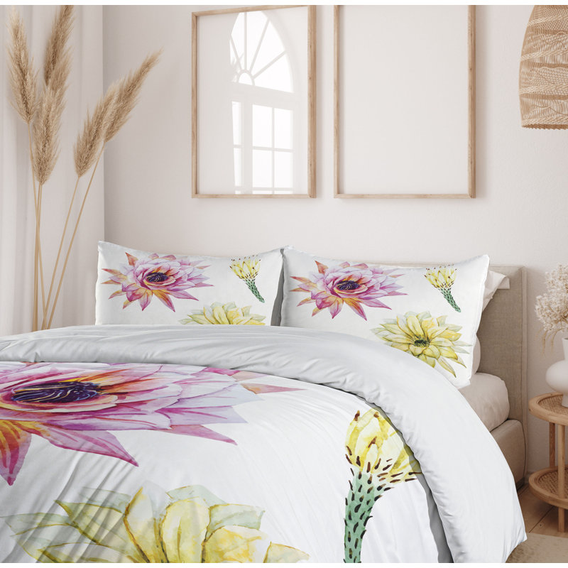 Coastal Floral Duvet Cover