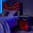 X Rocker Carbon-Tek Bedside Table With Wireless Charging And LED Lights
