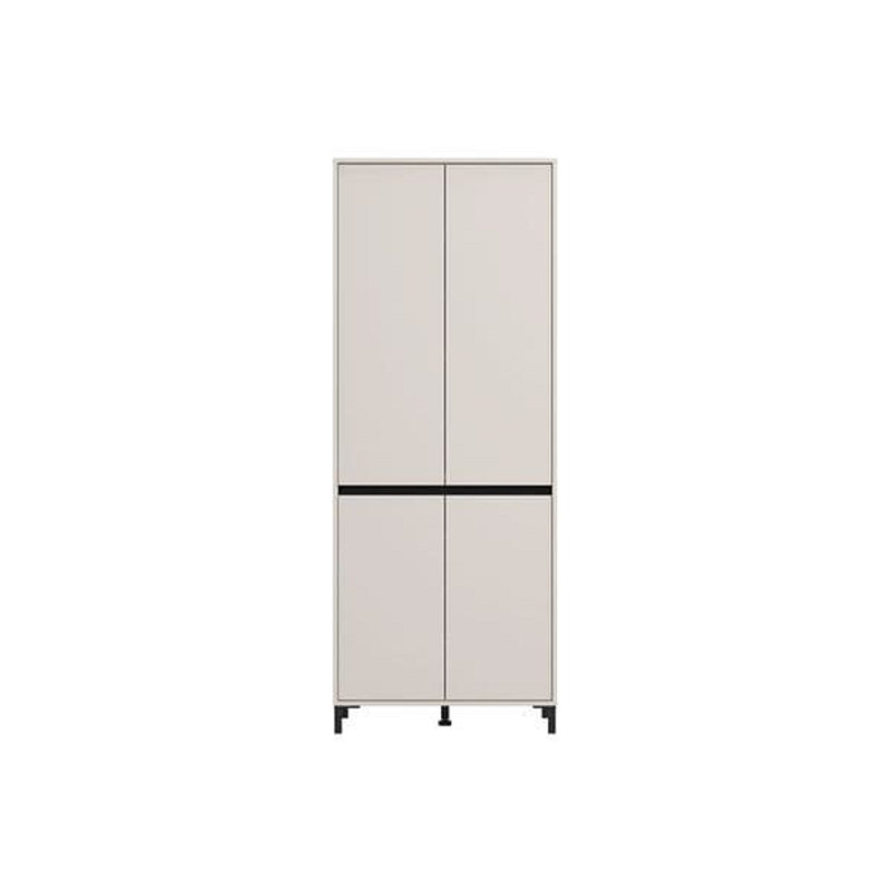 30 Pair Shoe Storage Cabinet, Ivory