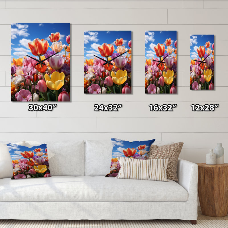 Jazira - Horloges murales florales, Très petit