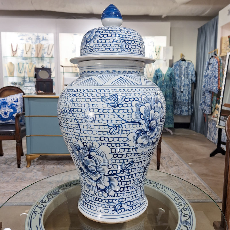 Handmade Porcelain Ginger Jar