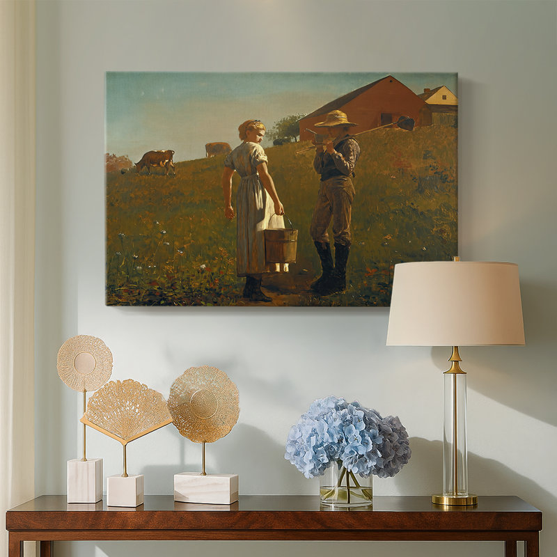 La chanson du Lark-Winslow Homer-Gallery, toile tendue-1876, 18 x 27