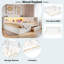Lit de jour en bois avec tablettes de rangement, ports USB, DEL et 2 tiroirs-1568132651