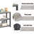 Hulste 47"W Console Table with Open Shelf Storage, Light Gray-660271542