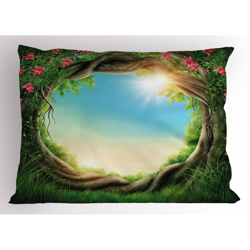 Spring Polyester Sham Set, Queen
