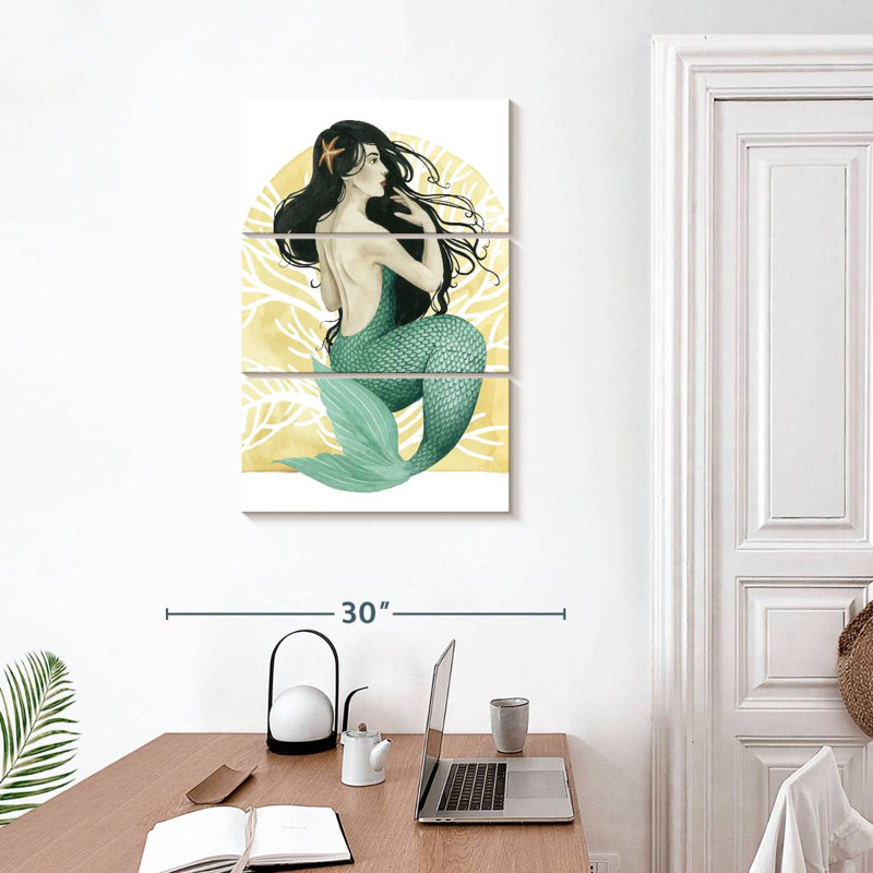 Ashelle Deco Mermaid II, H 32 po x l 20 po
