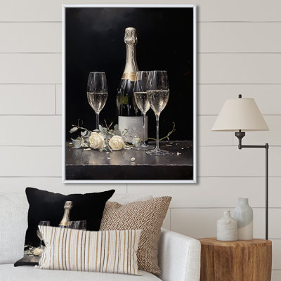" Cuves Sparkling Champagne Canvas I "