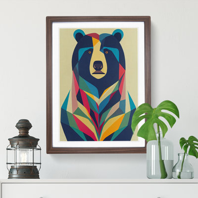 Breathtaking Bear Abstract - Single Picture Frame Print