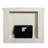 Adara Antique White Finish Fireplace