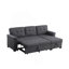 Canapé-lit modulaire réversible en lin 84 po Lucca