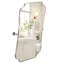 Miroir de salle de bain mural 24 po x H 36 po nickel brossé ondulé ADA-841025994-841025995