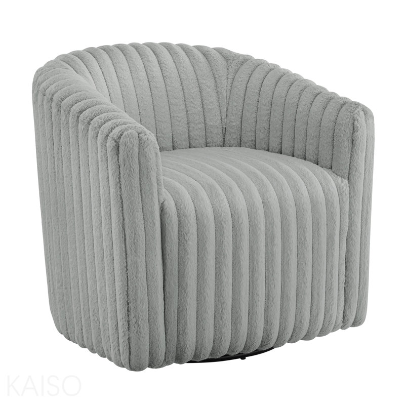 Fauteuil d'appoint pivotant à fonction demi-tonneau