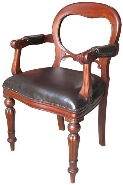 Upholstered Armchair, Wax Polish