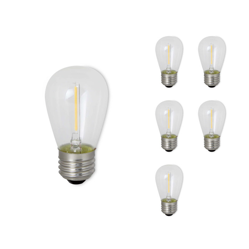 0,7 watts (11 watts équivalents), DEL S14, ampoule à intensité variable, culot moyen E26 (standard), 2400