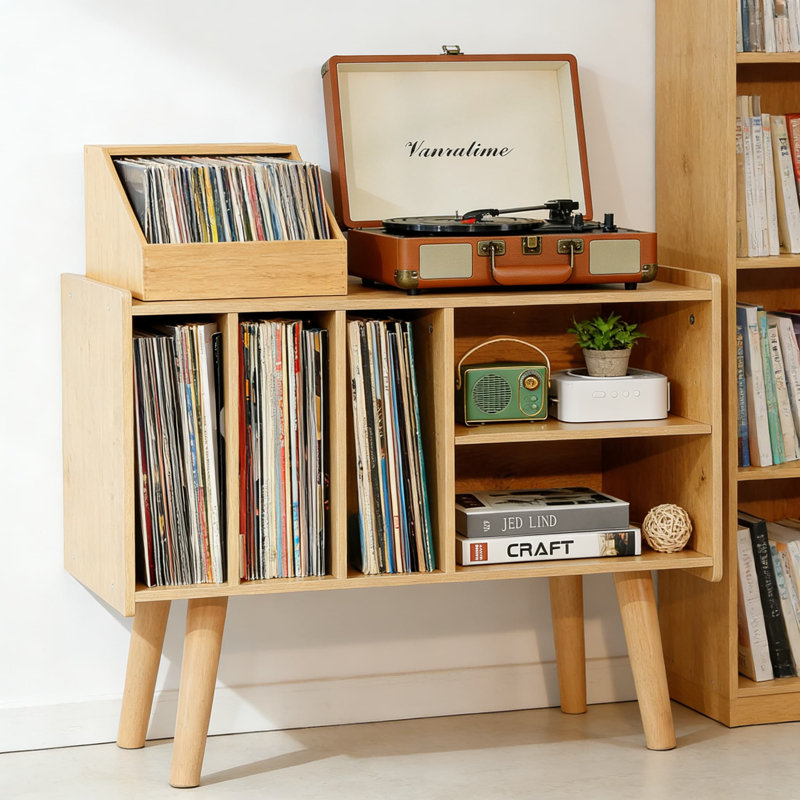 Support pour tourne-disque Mid-Century