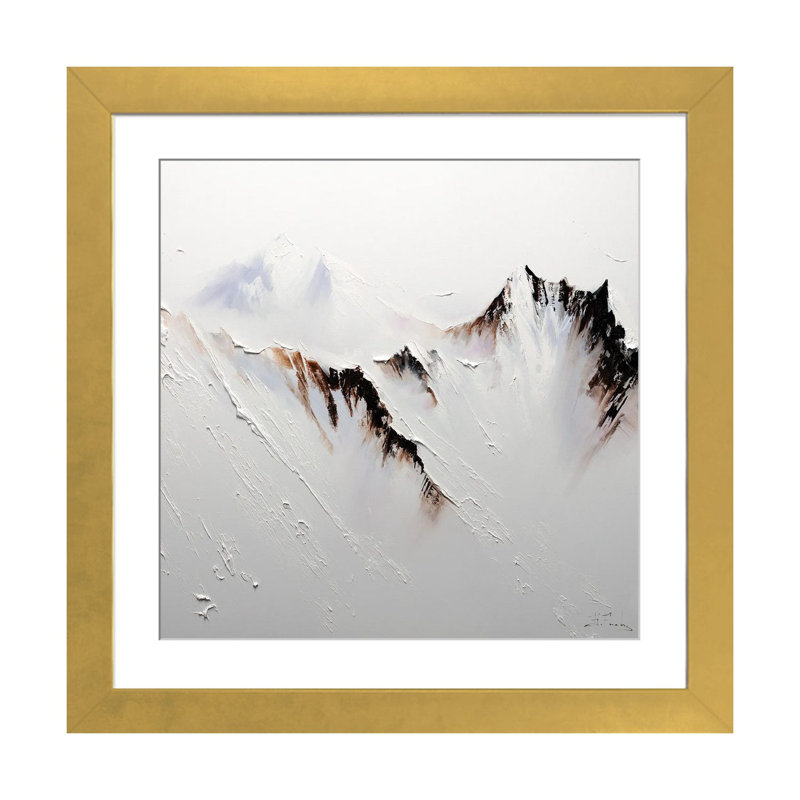 Crowned In Snow, Gold Open Corner Frame Paper, 16" H x 16" W x 1" D