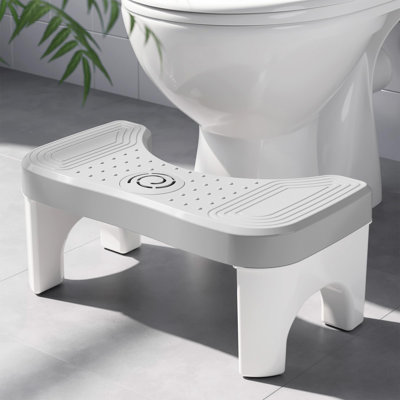 Tabouret de toilette pour adulte accroupi, tabouret de merde de 7 pouces pour adulte, tabouret antidérapant pour caca, repose-pieds de toilette portatif pour salle de bain