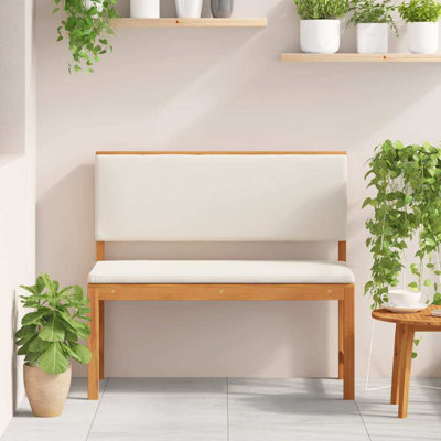 Garden Bench 100 X 50 X 91Cm Solid Acacia Wood by Ebern Designs