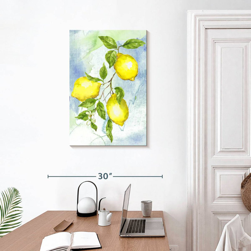 Yarlin Painterly Lemons II, 30" H x 20" W