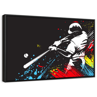 " Baseball Splash Abstract "